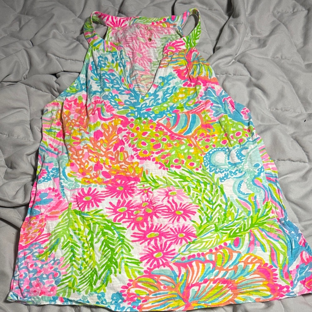 Lilly Pulitzer Vibrant Floral Tank Top